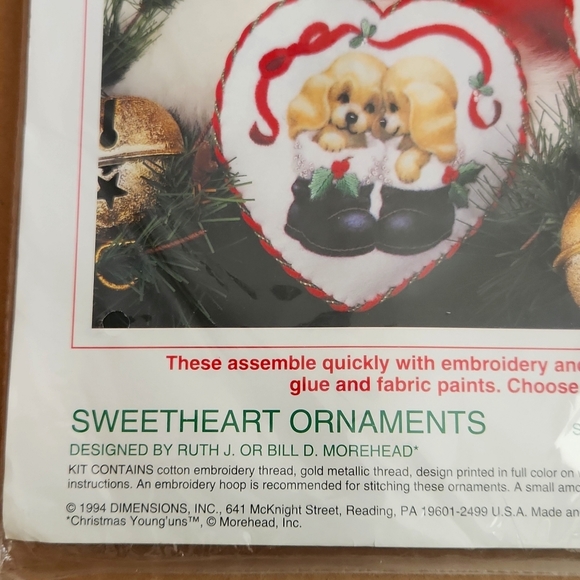 Sweetheart Ornaments Sunset Felt Applique Kit. Embroidery /glue (4 set) New. - Picture 12 of 14